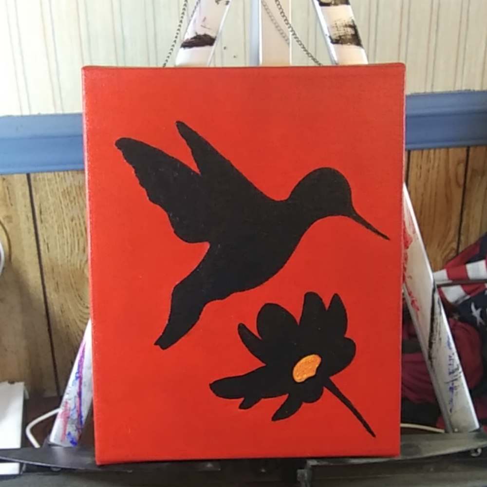 Hummingbird painting